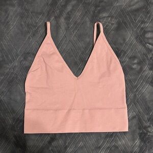 Seamless ribbed bralette